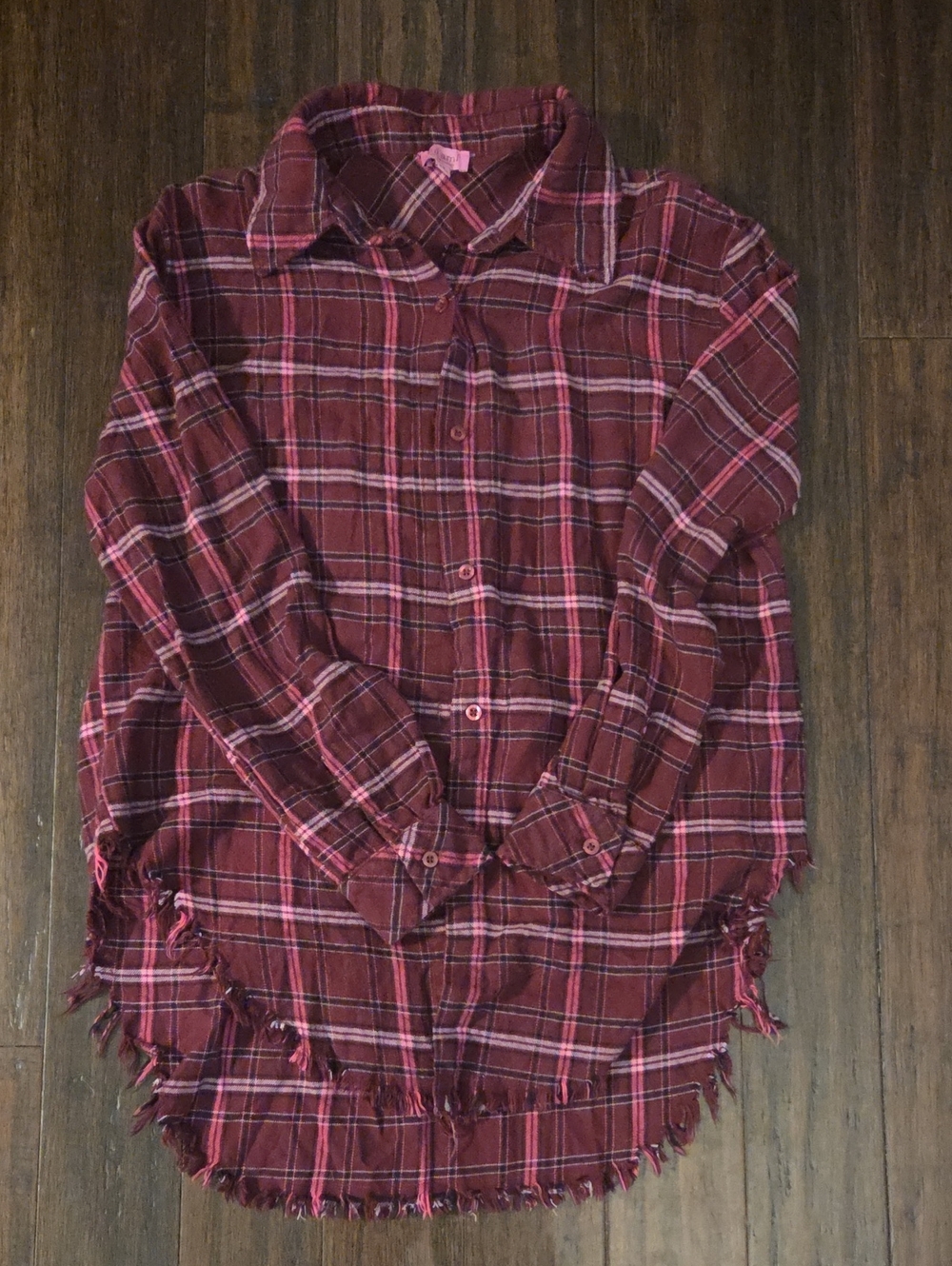 Plum Purple Plaid Button-Up